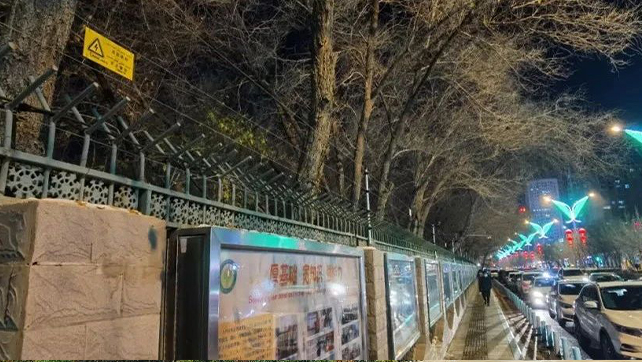 重點(diǎn)學(xué)校烏魯木齊68中周界安防，還得看廣拓！