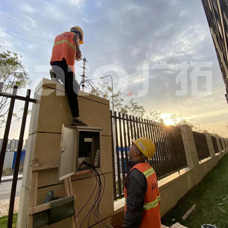 校園周界安防標(biāo)桿案例，鄭州一八國際學(xué)校(圖16)